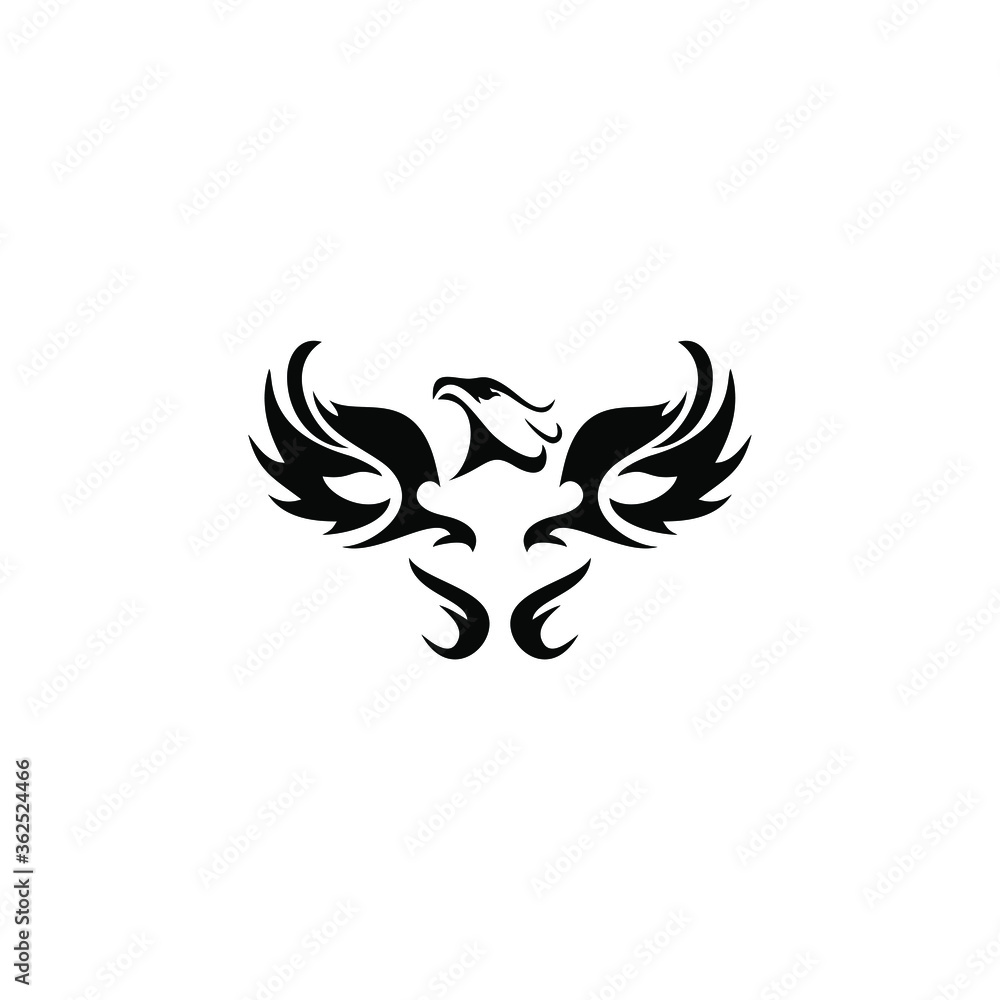 black fire for eagle tatto logo vector black fire for eagle tatto logo vector