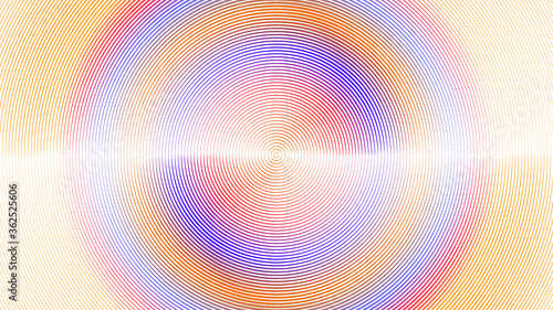 gradient Lines in Circle Form .  Vector Illustration . Abstract Geometric ,Striped colorful background