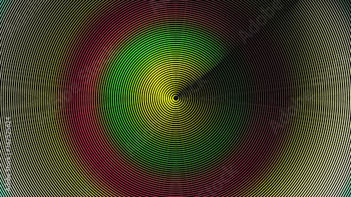 gradient Lines in Circle Form .  Vector Illustration . Abstract Geometric  Striped colorful background