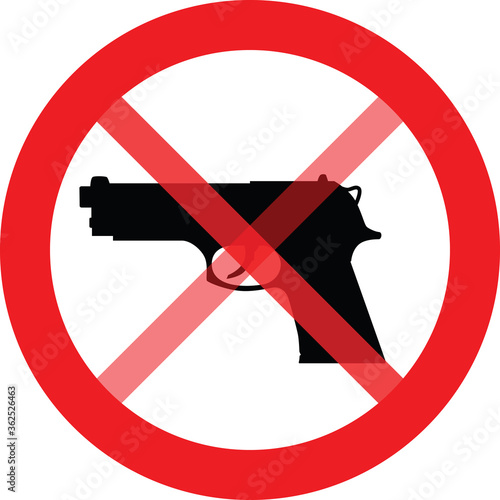 It is forbidden to enter weapons