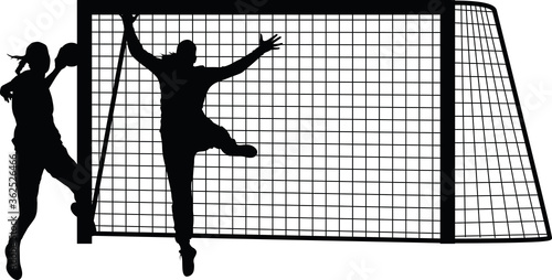 handball woman player