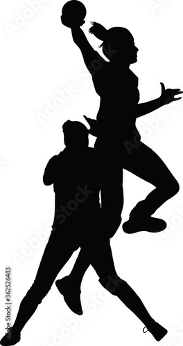 handball woman player