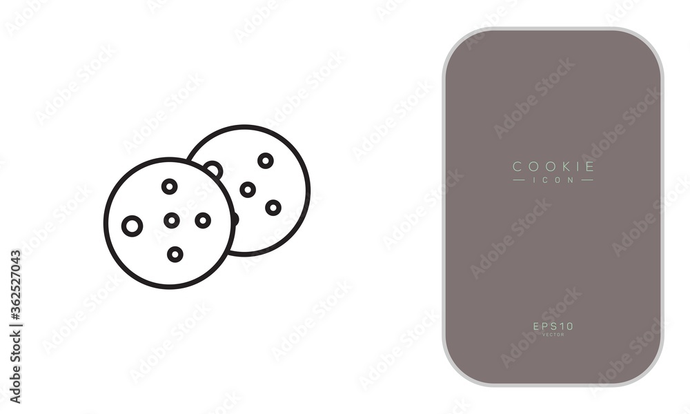 cookies icon illustration isolated vector sign symbol