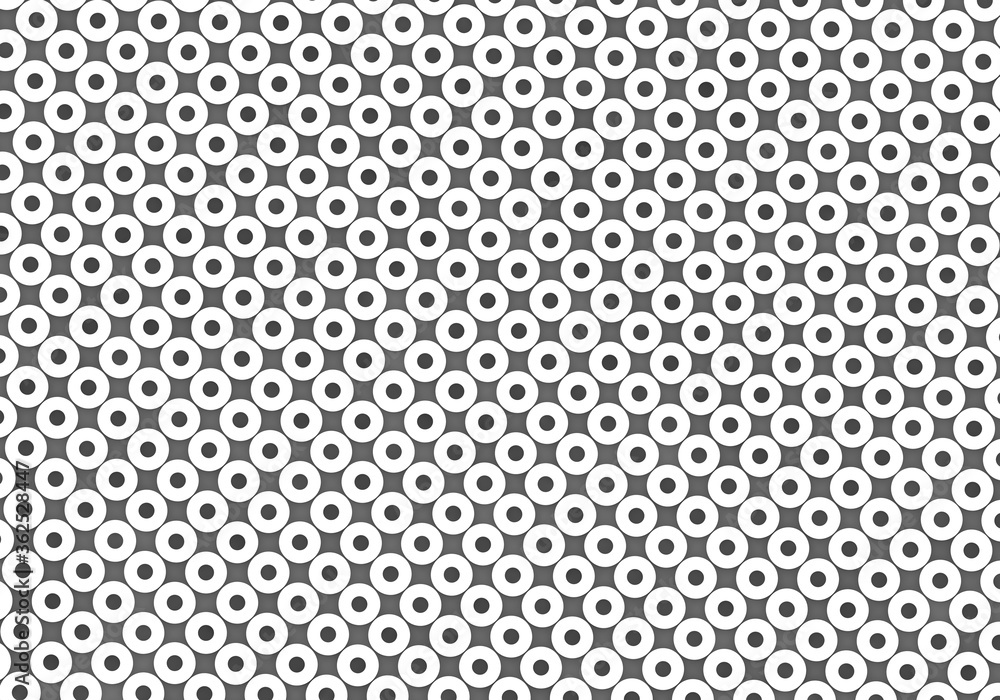 White circles. abstract rounds pattern for web template background, brochure cover or app. Material style. Geometric circles 3D render illustration. White circles. abstract rounds pattern for web template background, brochure cover or app. Material style. Geometric circles 3D render illustration.