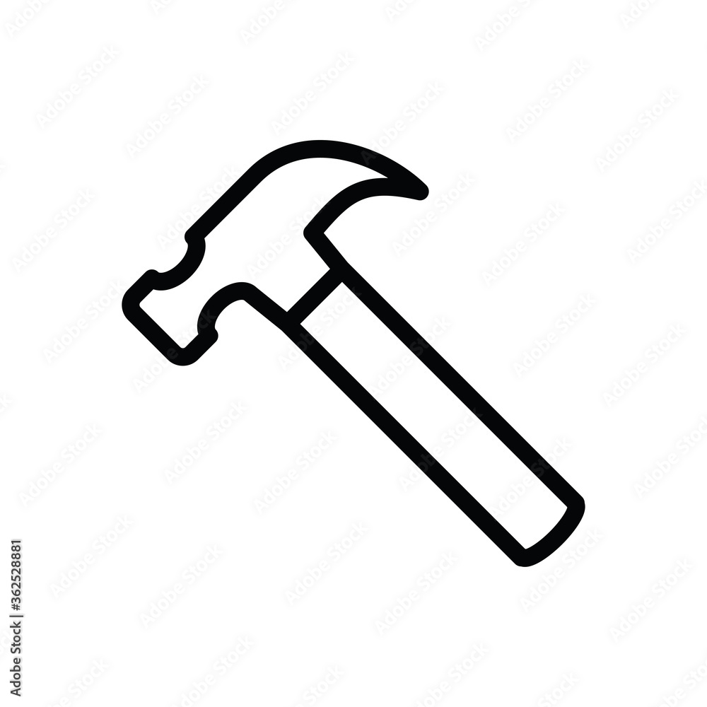 hammer icon vector symbol template hammer icon vector symbol template