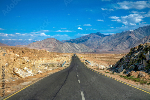Magnetic Hill is a gravity hill located near Leh in Ladakh, India