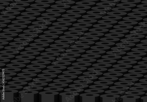 Wallpaper Mural White circles. abstract rounds pattern for web template background, brochure cover or app. Material style. Geometric circles 3D render illustration. Torontodigital.ca