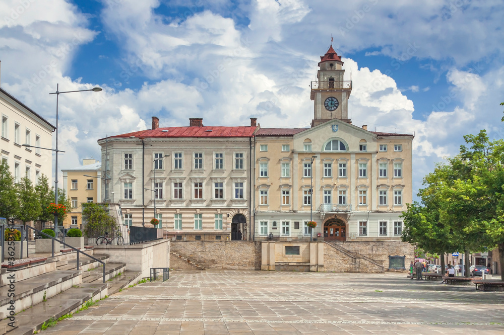 Obraz premium Poland, Malopolska Lesser Poland, Gorlice, Town Hall