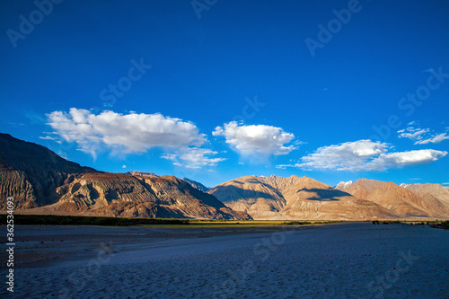 Hundar, Beautiful landscape of nubra valley in Leh, Ladakh. India.