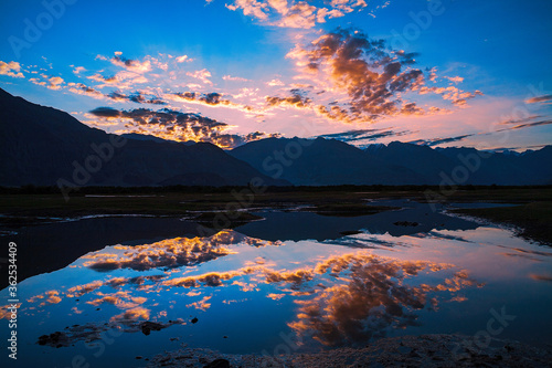 Beautiful landscape of nubra valley in Leh, Ladakh. India.