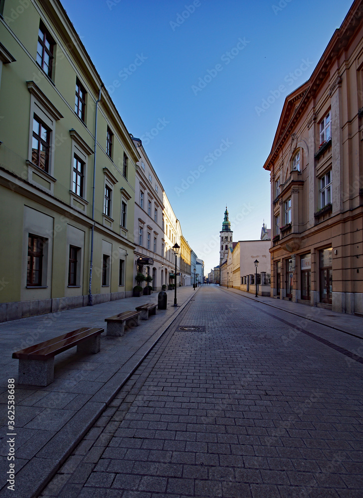 Cracow, Old Town district, old tenements in Grodzka street