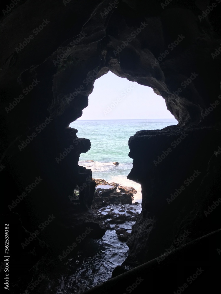 Obraz premium The Cave of Hercules is one of the most popular tourist attractions near Tangier, north of Morocco.