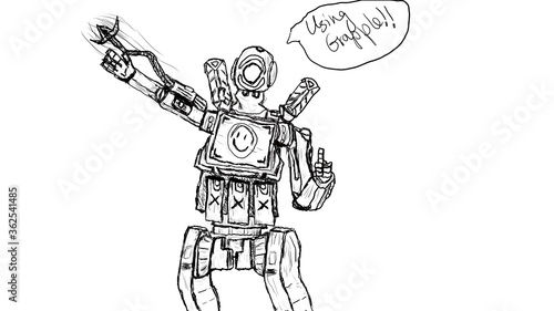 Apex Legends Pathfinder Sketch