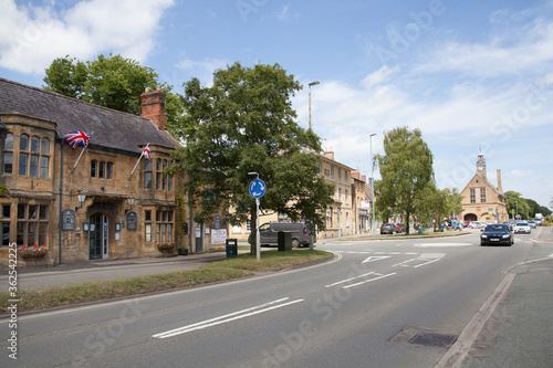 Views along The High Street in Moreton in Marsh, Gloucestershire, United Kingdom