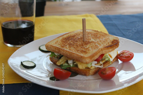 Bilde på lerret Sándwich vegetal 3