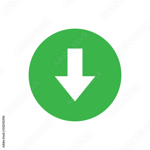 Down arrow icon. down arrow symbol. Vector illustration