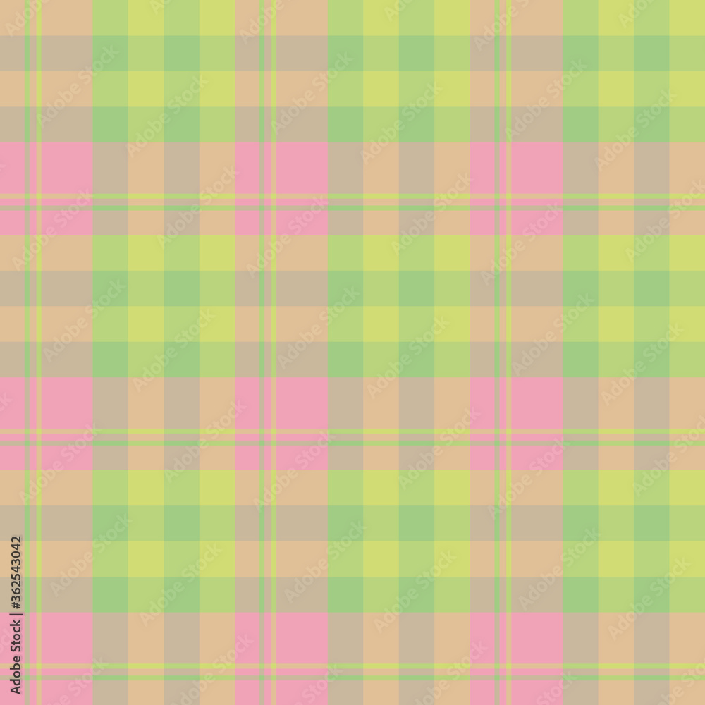 Seamless pattern in simple pink and green colors for plaid, fabric, textile, clothes, tablecloth and other things. Vector image. Seamless pattern in simple pink and green colors for plaid, fabric, textile, clothes, tablecloth and other things. Vector image.