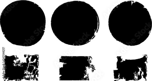 Grunge post Stamps Collection,  Banners, Insignias , Logos, Icons, Labels and Badges Set . vector distress textures.blank shapes.