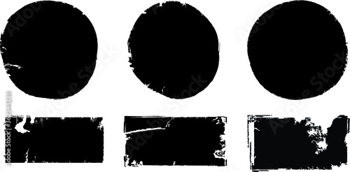Grunge post Stamps Collection,  Banners, Insignias , Logos, Icons, Labels and Badges Set . vector distress textures.blank shapes.