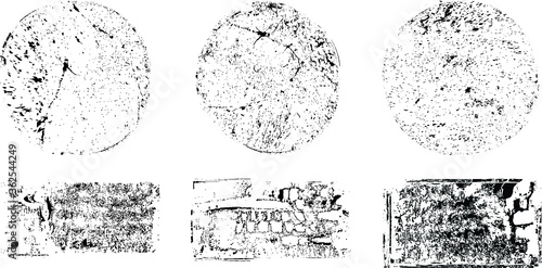 Grunge post Stamps Collection,  Banners, Insignias , Logos, Icons, Labels and Badges Set . vector distress textures.blank shapes.