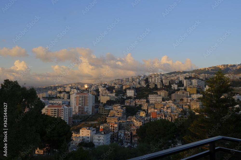 view from the top of the city of Beirut