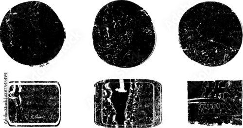 Grunge post Stamps Collection, Banners, Insignias , Logos, Icons, Labels and Badges Set . vector distress textures.blank shapes.