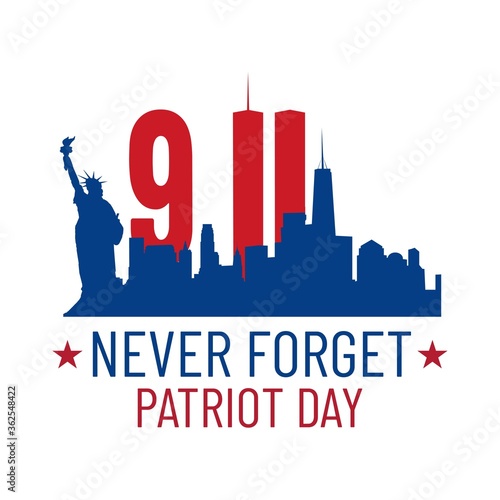 Slika na platnu Patriot day illustration