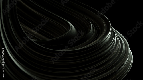 Abstract futuristic amorphous black background