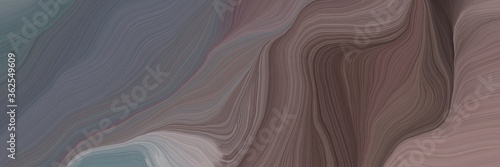 unobtrusive header with elegant modern curvy waves background illustration with dim gray, dark gray and old mauve color