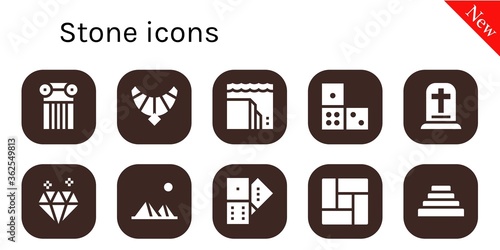 stone icon set