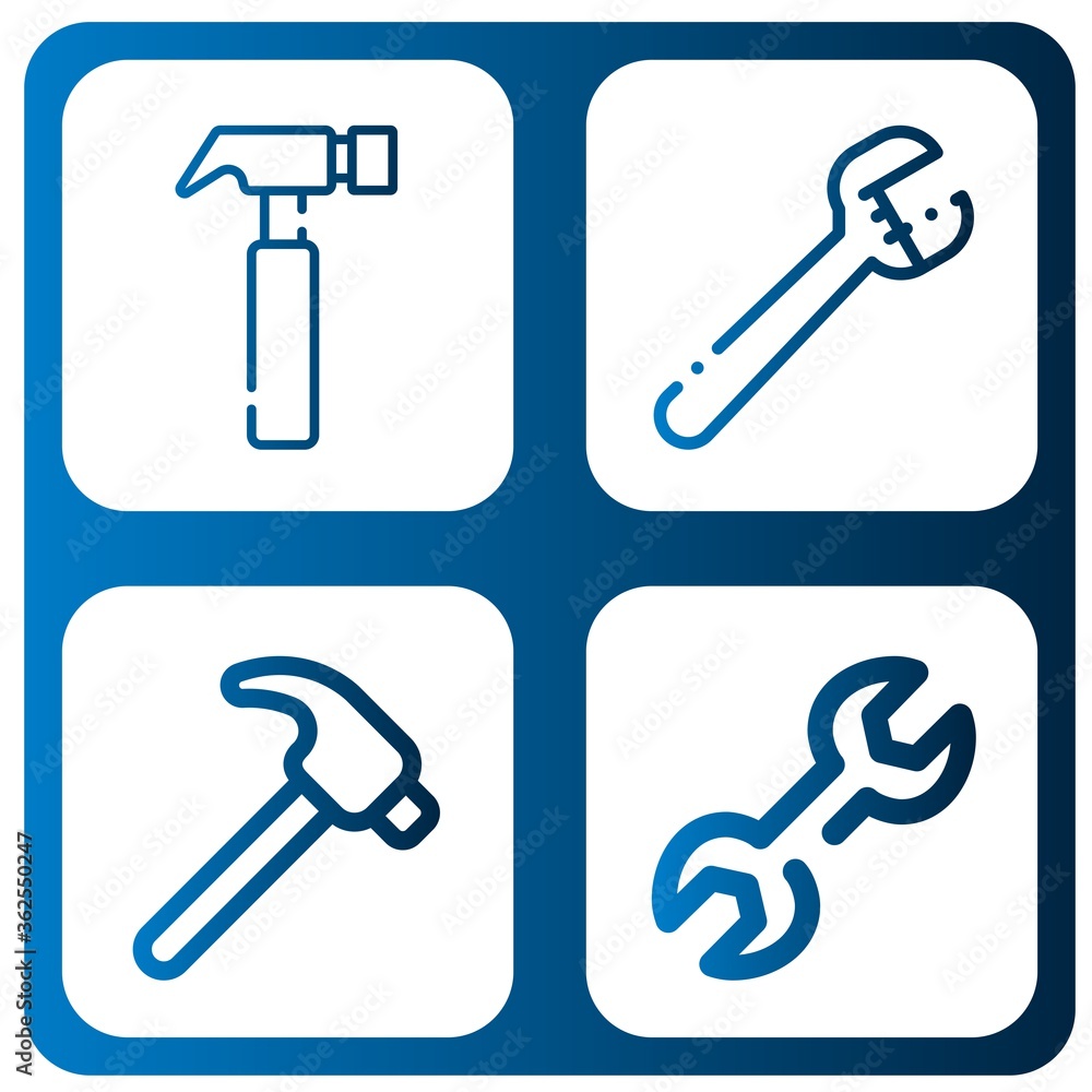 setup simple icons set setup simple icons set