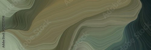 inconspicuous elegant modern waves background illustration with dim gray, very dark blue and dark sea green color