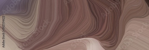 unobtrusive header with colorful abstract waves illustration with pastel brown, dark gray and rosy brown color