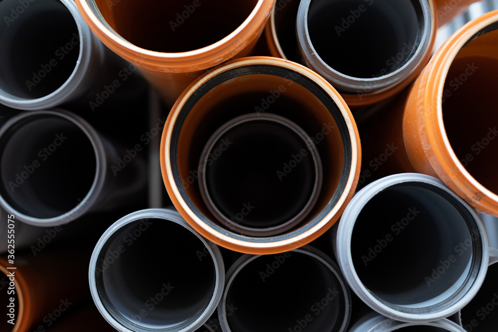 close-up photo polyvinyl chloride pipes close-up photo polyvinyl chloride pipes