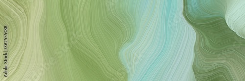 inconspicuous banner with colorful curvy background design with dark sea green, pastel blue and ash gray color