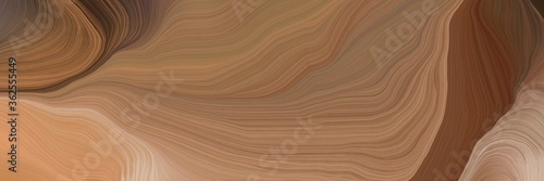 unobtrusive header with colorful modern soft curvy waves background illustration with pastel brown, old mauve and dark salmon color