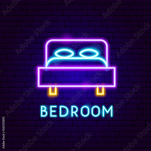 Bedroom Neon Label