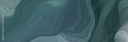 unobtrusive header with elegant smooth swirl waves background illustration with dark slate gray, light slate gray and slate gray color © Eigens