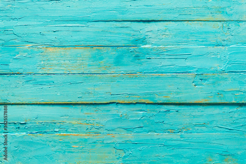 The wooden background is blue in a horizontal position The wooden background is blue in a horizontal position