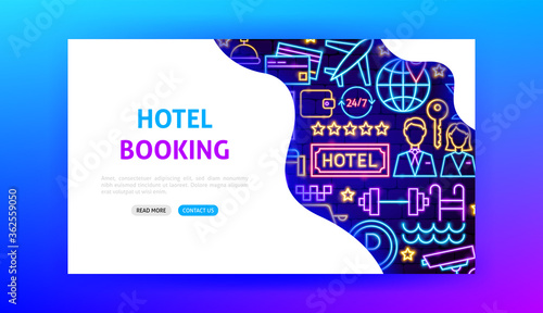 Hotel Neon Landing Page