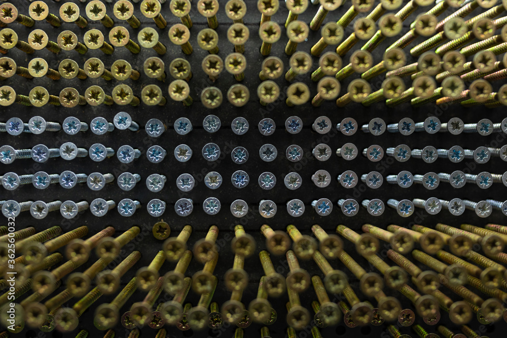 Obraz premium Nails closeup in a hardware store