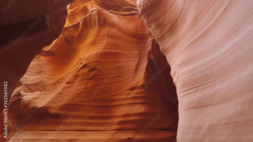 Walking through Antelope Canyon in Arizona. No people Walking through Antelope Canyon in Arizona. No people