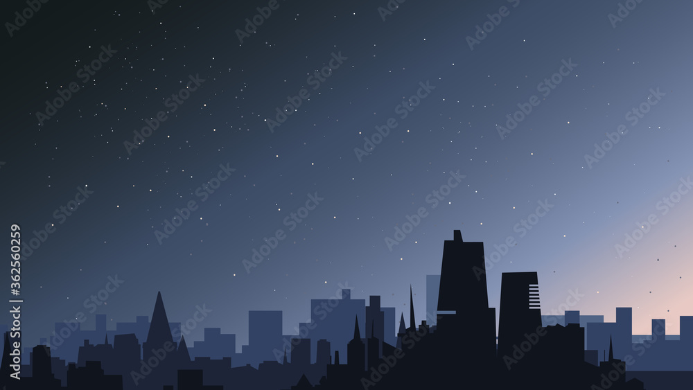 City in the night. Beautiful urban scenery. City in the night. Beautiful urban scenery.