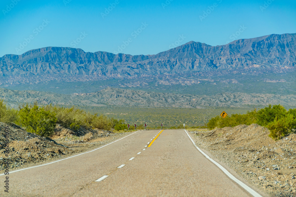 Deserted Landscape Highway, San Juan Province, Argentina