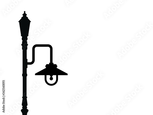 Street lamp, Outdoor lamp icons vector