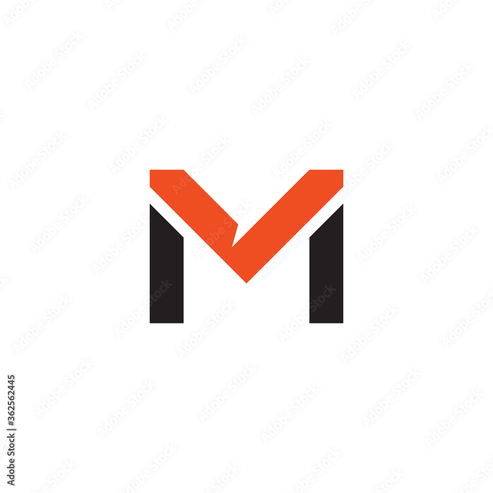 M letter initial logo design template M letter initial logo design template