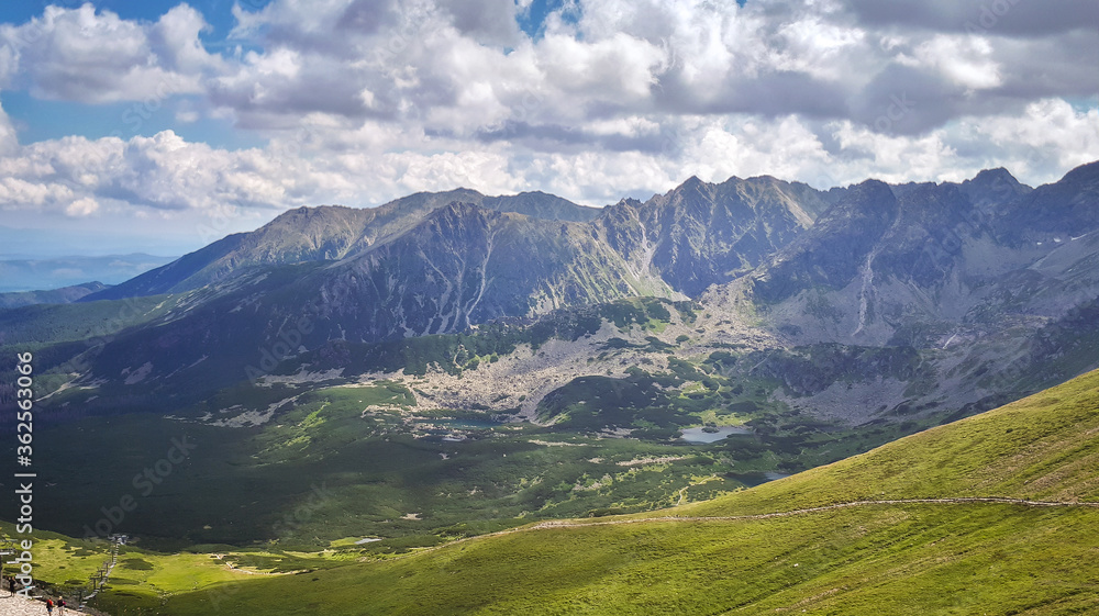 Tatra mountains. View from the top of Kasprowy Wierch mount. Tatry, Poland. Tatra mountains. View from the top of Kasprowy Wierch mount. Tatry, Poland.