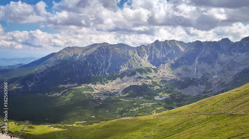 Tatra mountains. View from the top of Kasprowy Wierch mount. Tatry, Poland.