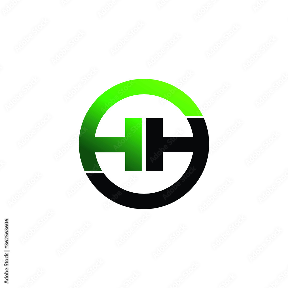 Letter HH circle logo icon design vector. monogram logo vector illustration Letter HH circle logo icon design vector. monogram logo vector illustration