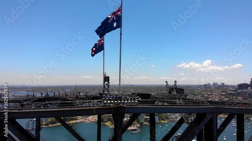 Sydney harbour bridge drone footage